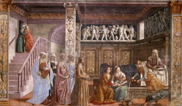  ghirlandaio - Geburt von Mary Florenz Renaissance Domenico Ghirlandaio